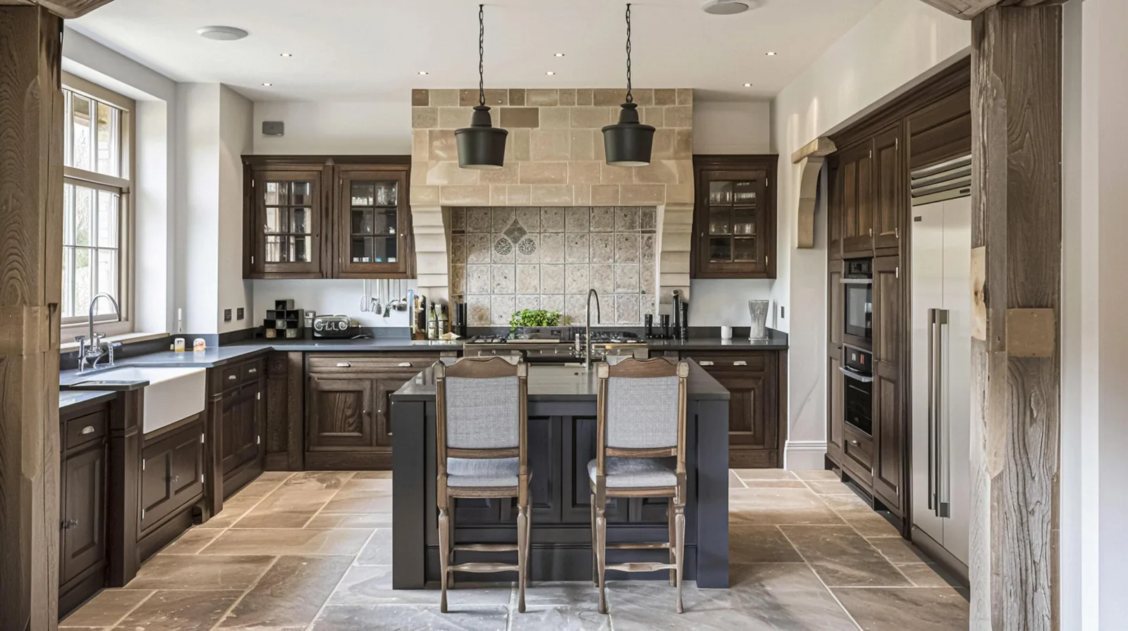 Bespoke country-house kitchen cabinets in Tampa