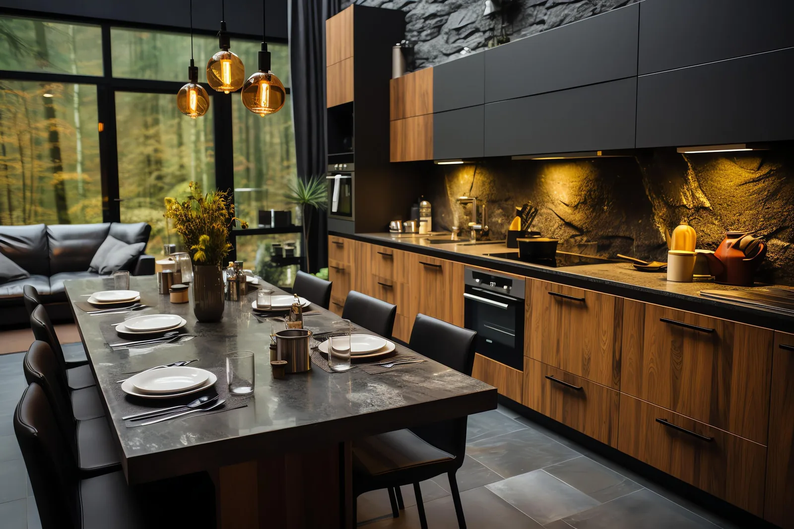 Scandinavian-style luxury kitchen remodel in Tampa